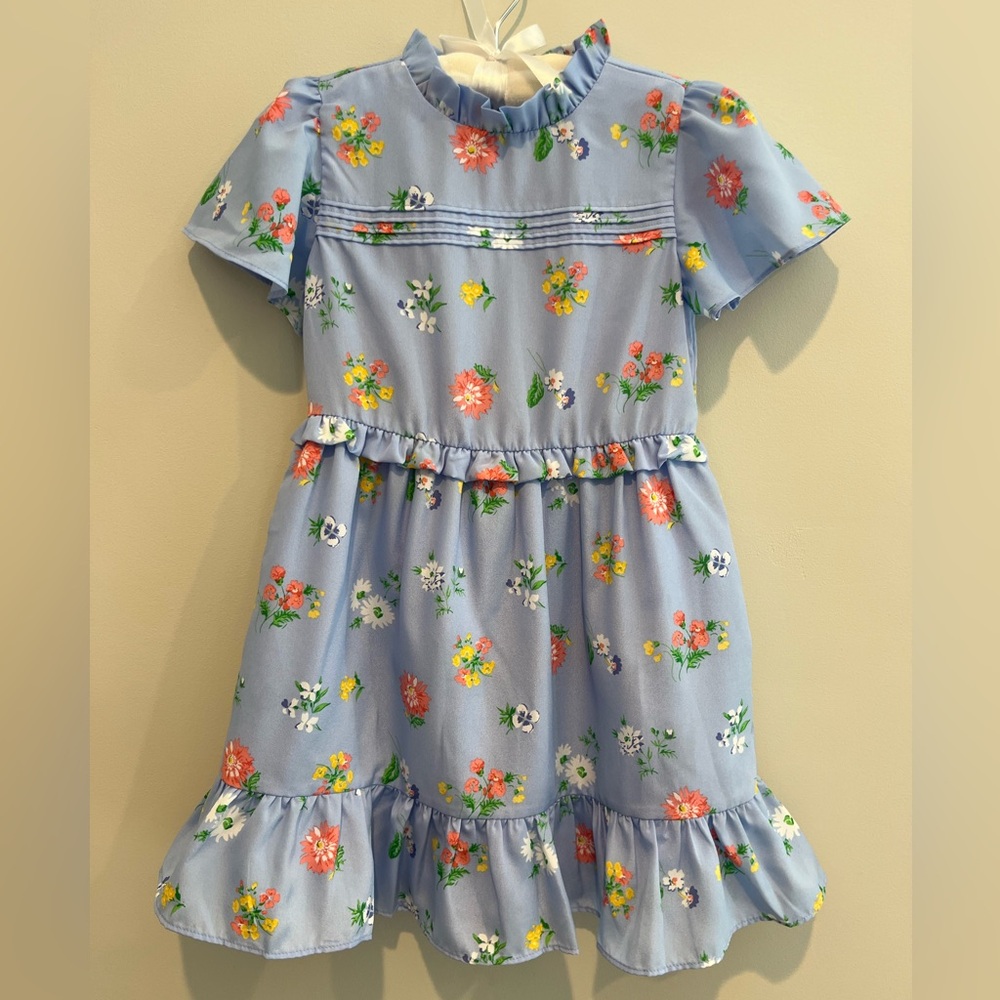 Janie and Jack Blue Floral Kids Dress